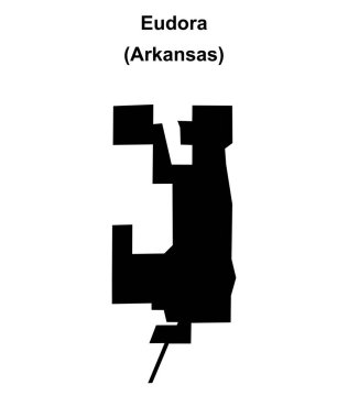 Eudora (Arkansas) boş ana hat haritası