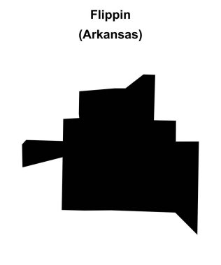 Flippin (Arkansas) boş ana hat haritası