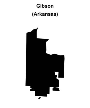 Gibson (Arkansas) boş ana hat haritası