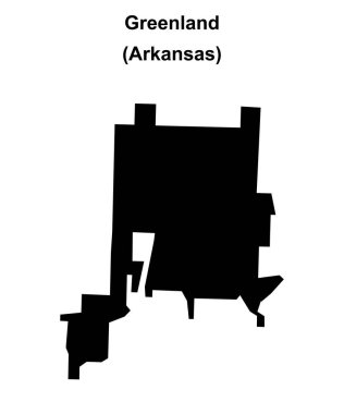 Grönland (Arkansas) boş ana hat haritası