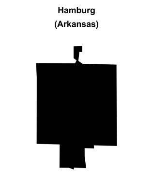 Hamburg (Arkansas) boş ana hat haritası