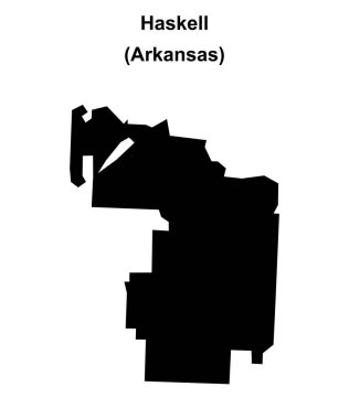 Haskell (Arkansas) boş ana hat haritası