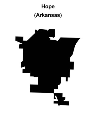 Umut (Arkansas) boş ana hat haritası