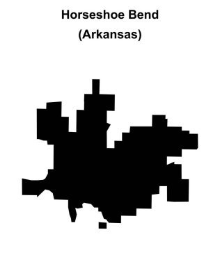 Horseshoe Bend (Arkansas) boş ana hat haritası