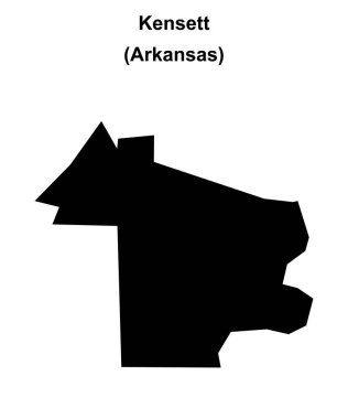 Kensett (Arkansas) boş ana hat haritası