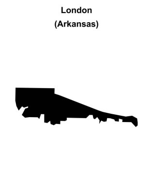 Londra (Arkansas) boş ana hat haritası