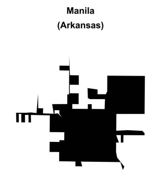 Manila (Arkansas) boş ana hat haritası
