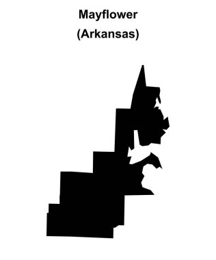 Mayflower (Arkansas) boş ana hat haritası