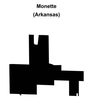 Monette (Arkansas) boş ana hat haritası