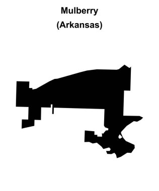 Mulberry (Arkansas) boş ana hat haritası