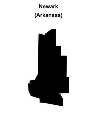 Newark (Arkansas) boş ana hat haritası