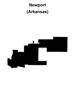 Newport (Arkansas) boş ana hat haritası