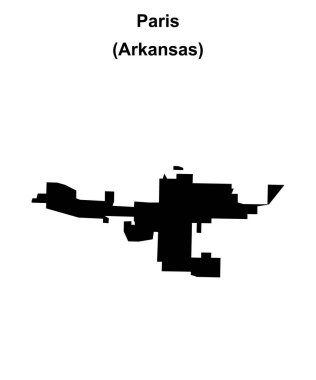 Paris (Arkansas) boş ana hat haritası