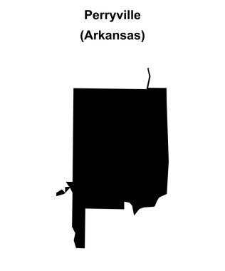 Perryville (Arkansas) boş ana hat haritası