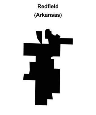 Redfield (Arkansas) boş ana hat haritası