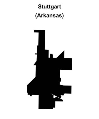 Stuttgart (Arkansas) boş ana hat haritası