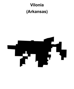 Vilonia (Arkansas) boş ana hat haritası