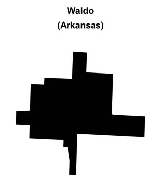 Waldo (Arkansas) boş ana hat haritası