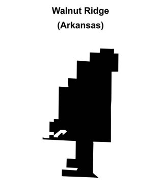 Walnut Ridge (Arkansas) boş ana hat haritası