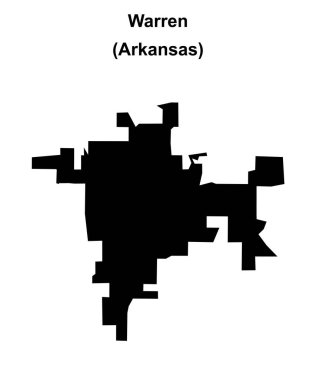 Warren (Arkansas) boş ana hat haritası