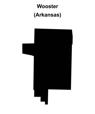 Wooster (Arkansas) boş ana hat haritası