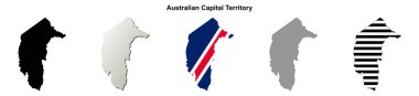 Avustralya Başkent Bölgesi boş ana hat haritası seti