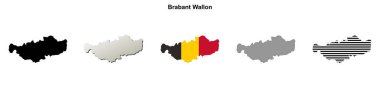 Brabant Wallon eyalet ana hat haritası ayarlandı