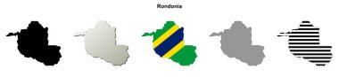 Rondonia durumu (Brezilya) ana hat haritası seti