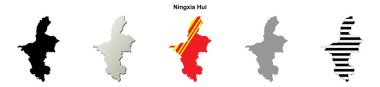 Ningxia Hui eyalet ana hat haritası ayarlandı
