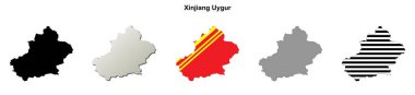 Xinjiang Uygur eyalet ana hat haritası ayarlandı