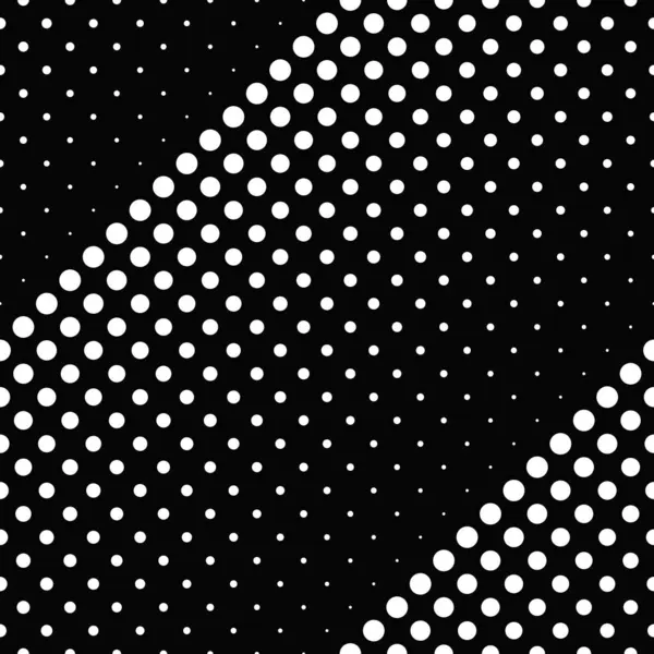 Tek renkli dikişsiz soyut nokta desenli arkaplan - siyah ve beyaz vektör tasarımı