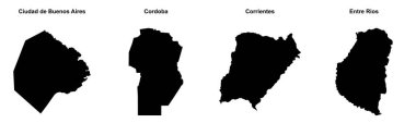Ciudad de Buenos Aires, Cordoba, Corrientes, Entre Rios ana hatları