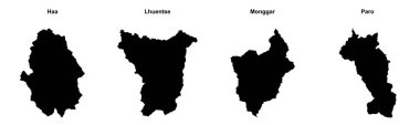 Haa, Lhuentse, Monggar, Paro ana hatları.