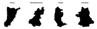 Tsirang, Wangduephodrang, Yangtse, Zhemgang ana hatları.