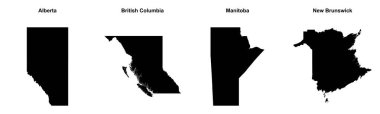 Alberta, British Columbia, Manitoba, New Brunswick ana hatları