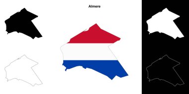 Almere boş çizgi haritası ayarlandı