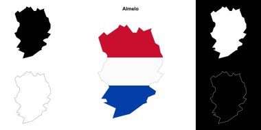 Almelo boş çizgi haritası seti