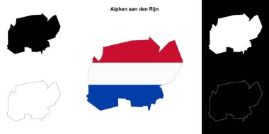 Alphen aan den Rijn boş ana hat haritası seti