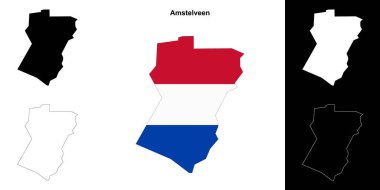 Amstelveen boş ana hat haritası seti