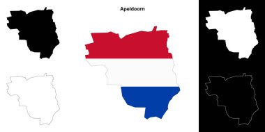 Apeldoorn boş ana hat haritası seti