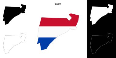 Baarn boş çizgi haritası seti