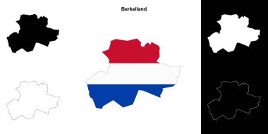 Berkelland boş ana hat haritası seti