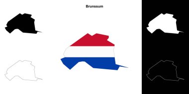 Brunssum boş dış hat haritası seti