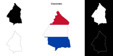 Coevorden boş ana hat haritası seti