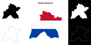 Eijsden-Margraten boş ana hat haritası seti