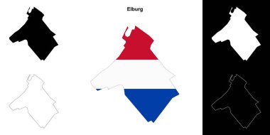 Elburg boş dış hat haritası seti