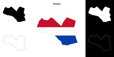 Ermelo boş çizgi haritası seti