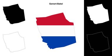 Gemert-Bakel boş ana hat haritası seti