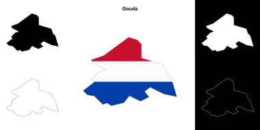Gouda boş ana hat haritası seti