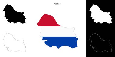 Mezar boş dış hat haritası seti